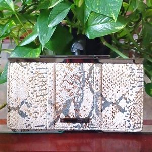 NWOT Kenneth Cole Reactio Snakeskin Clutch / Wallet